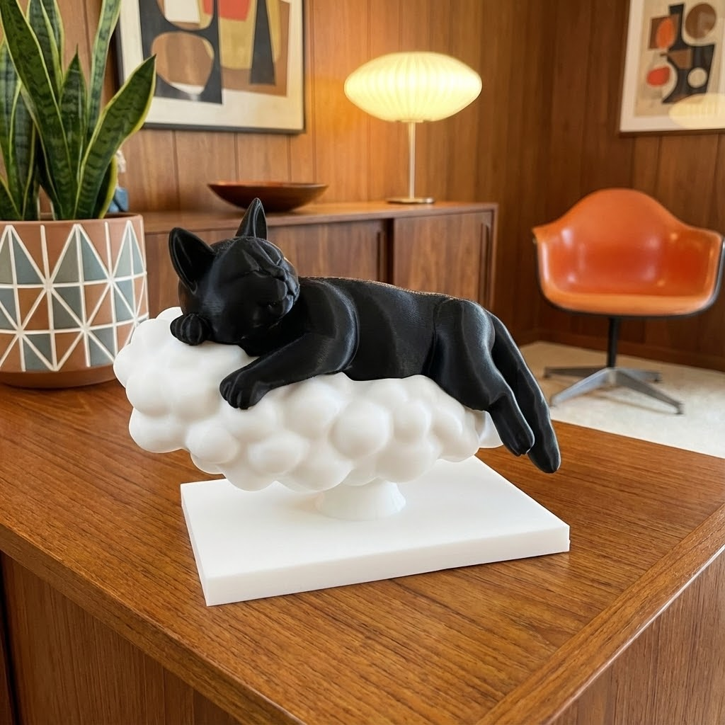 Sleeping Cat on a Cloud