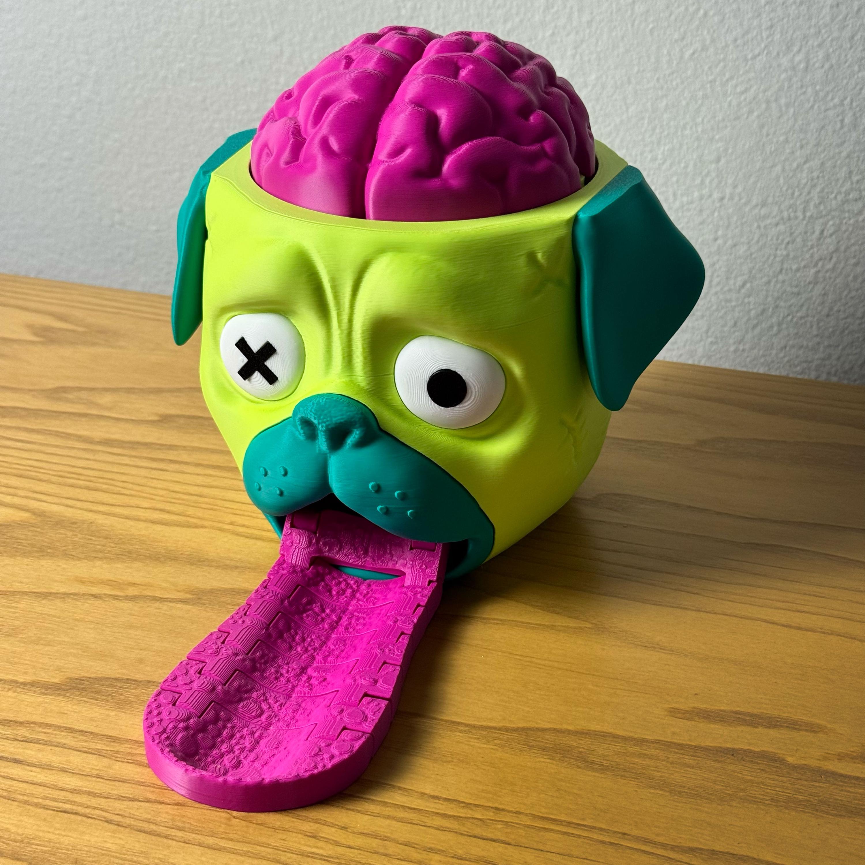 Candy Creeper Pug – 3D Printed Zombie Candy Dispenser