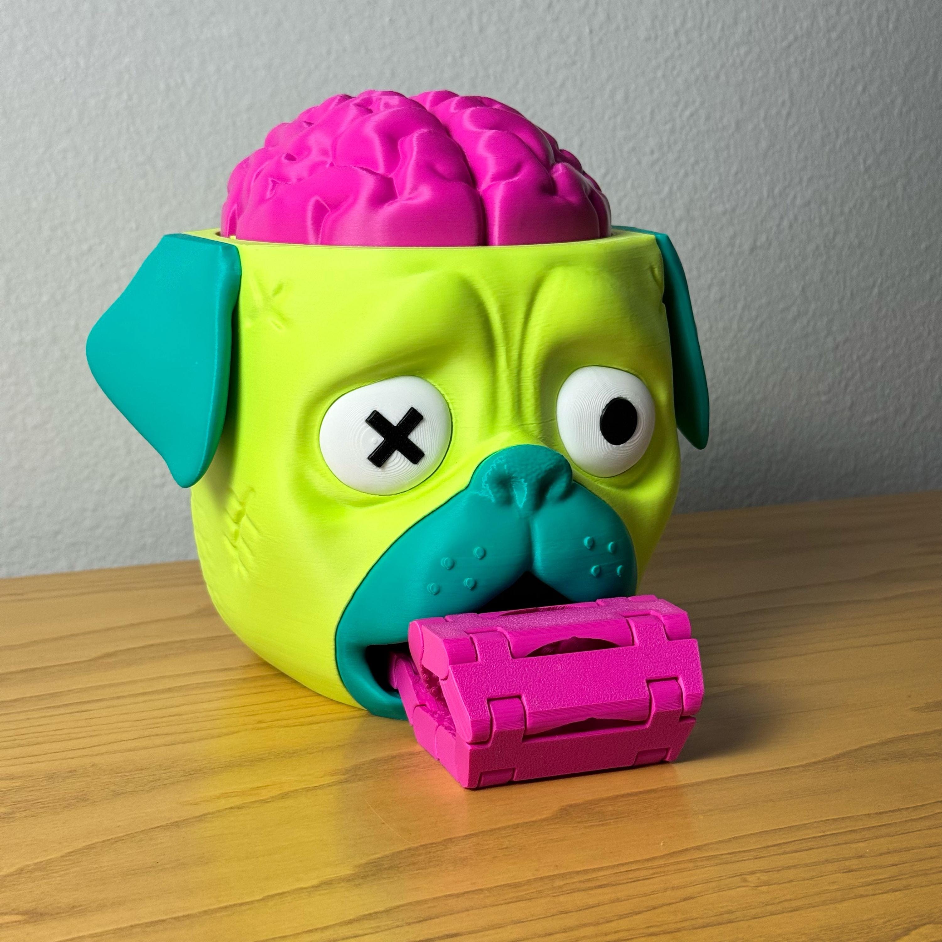 Candy Creeper Pug – 3D Printed Zombie Candy Dispenser