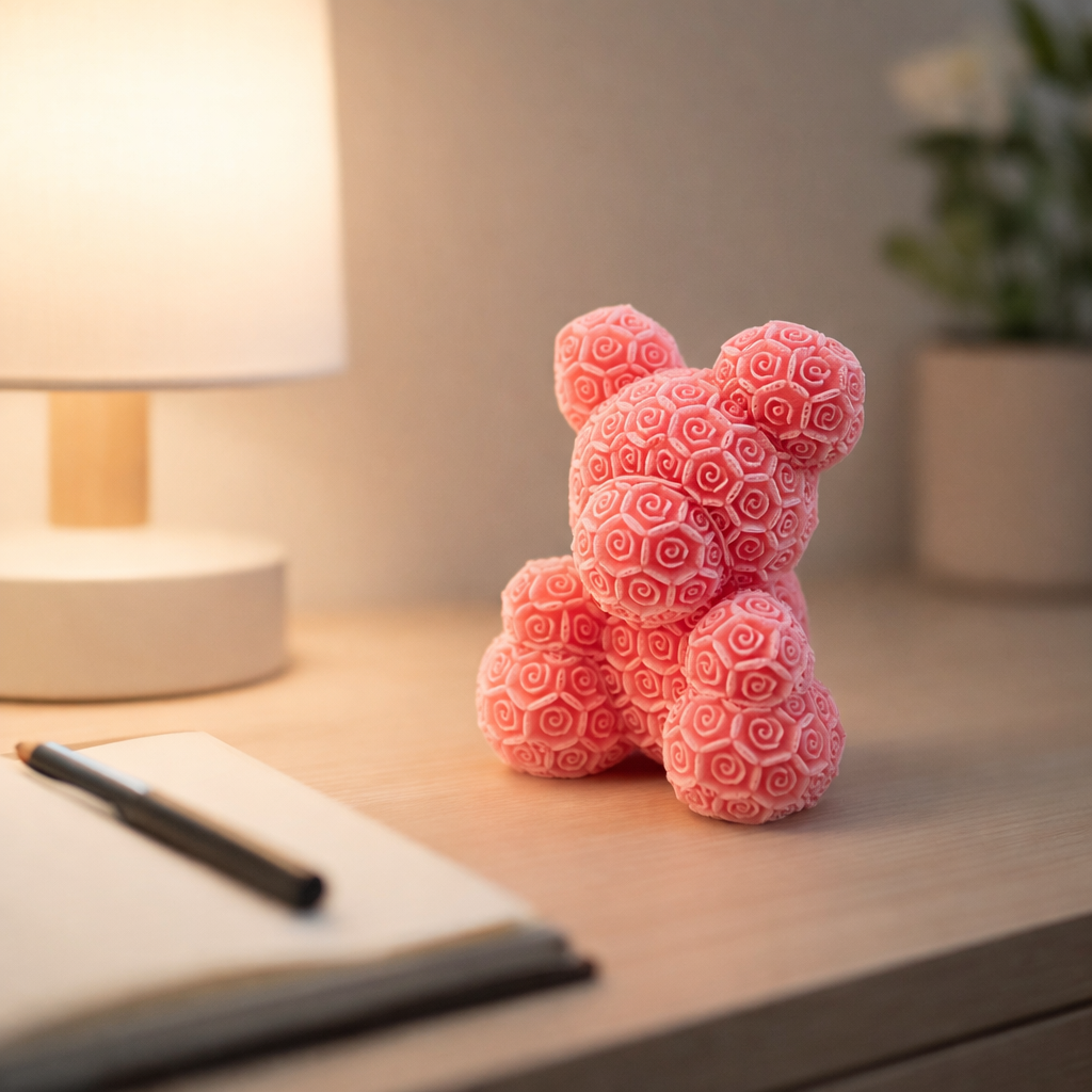 Rose Bear Decor