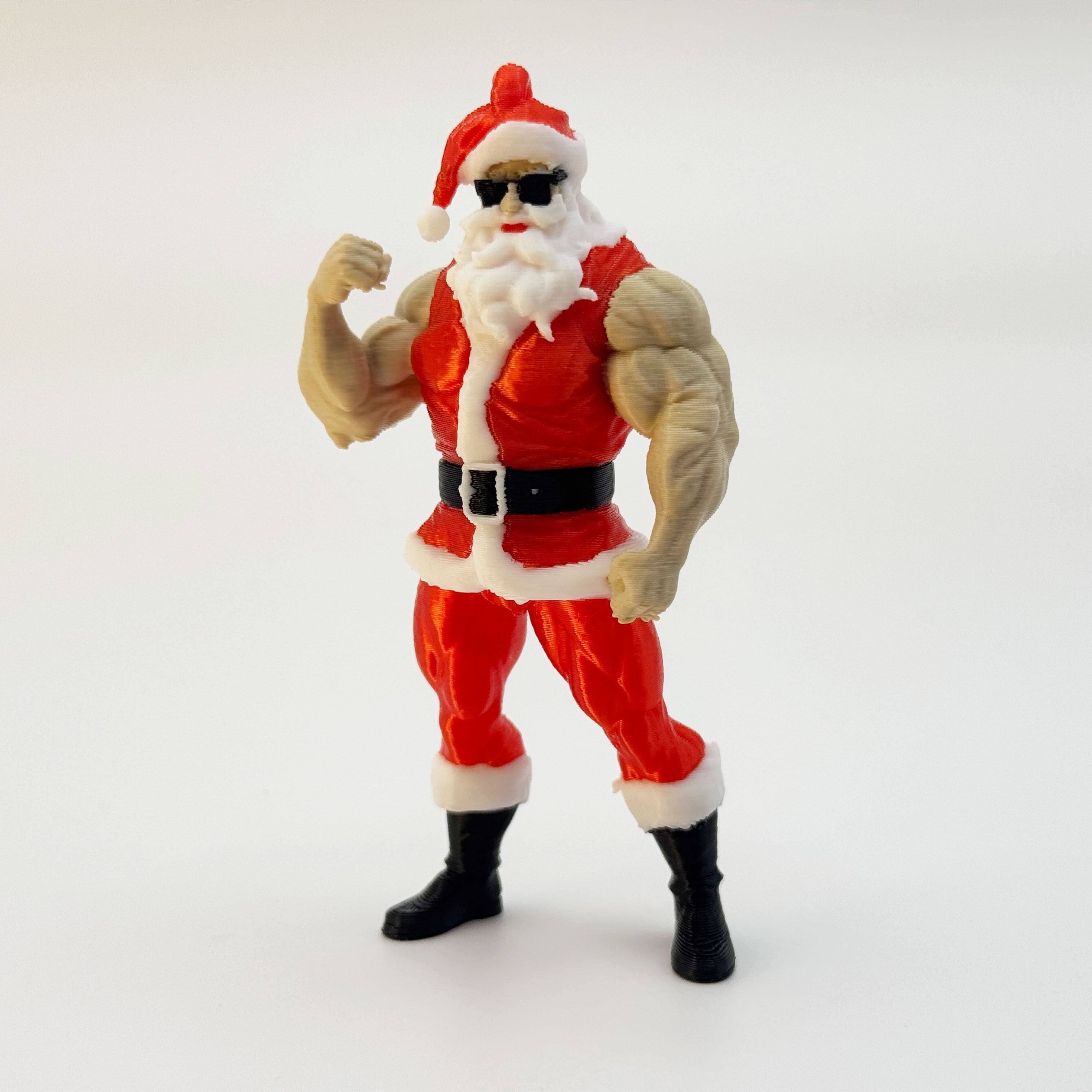 Muscle Santa – 3D Printed Christmas Ornament