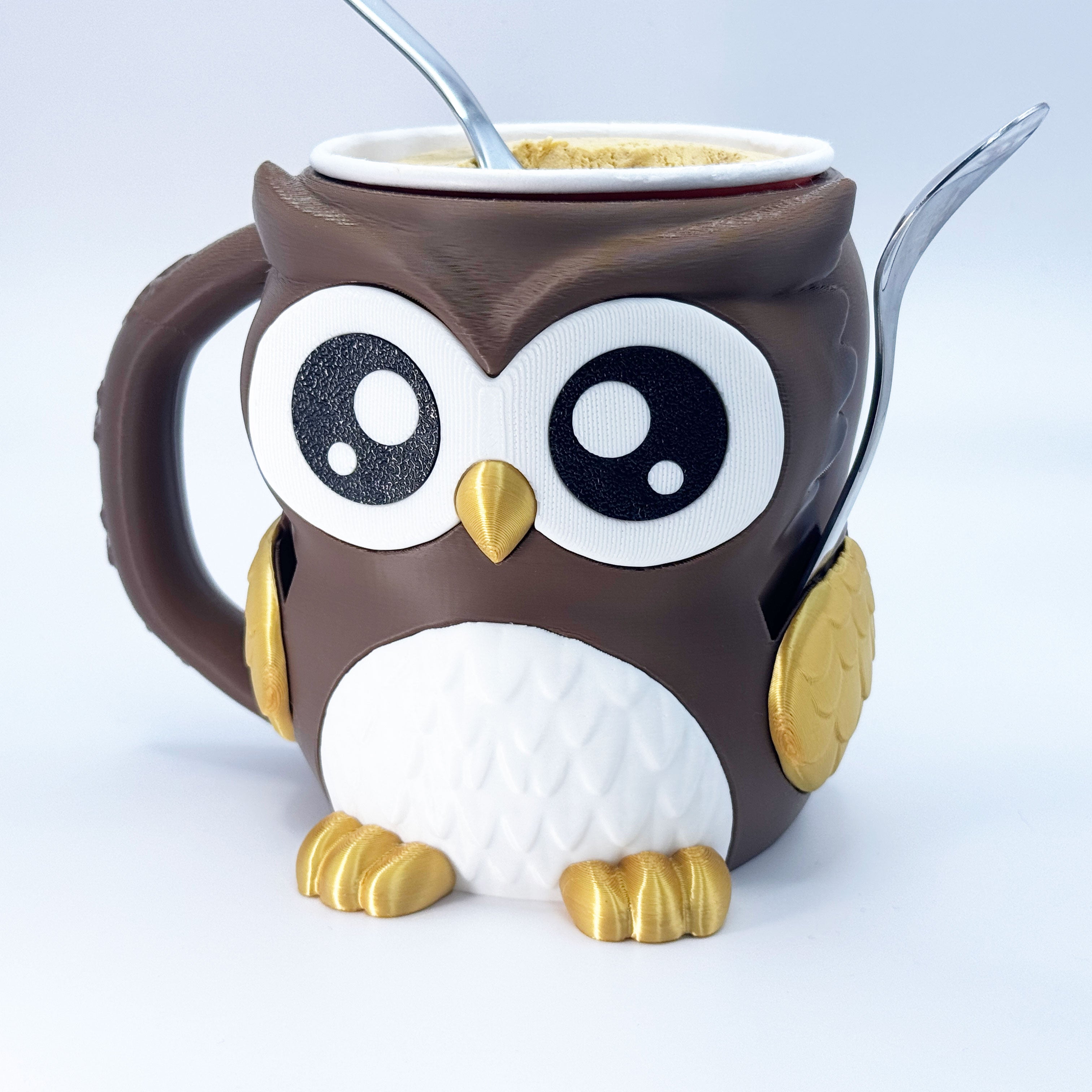 Owl Ice Cream Holder & Mug Buddy