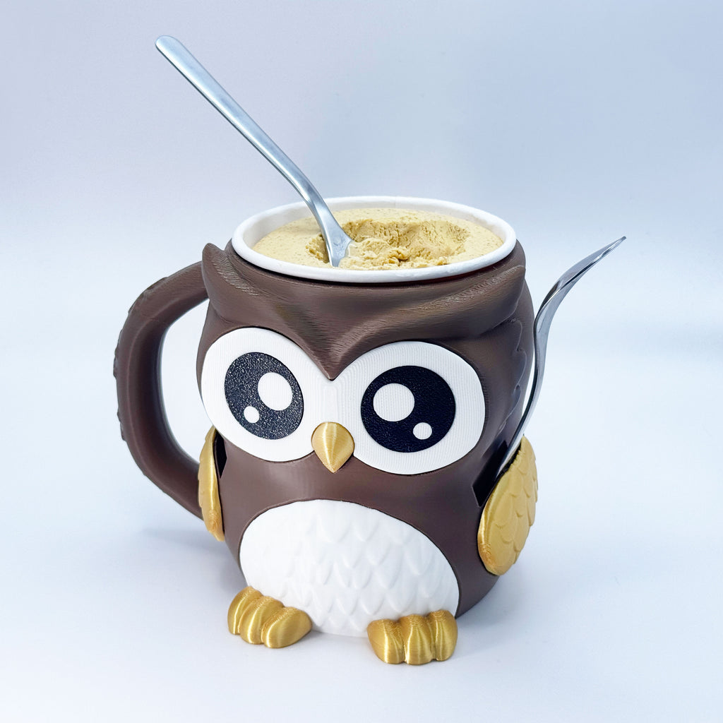 Owl Ice Cream Holder & Mug Buddy