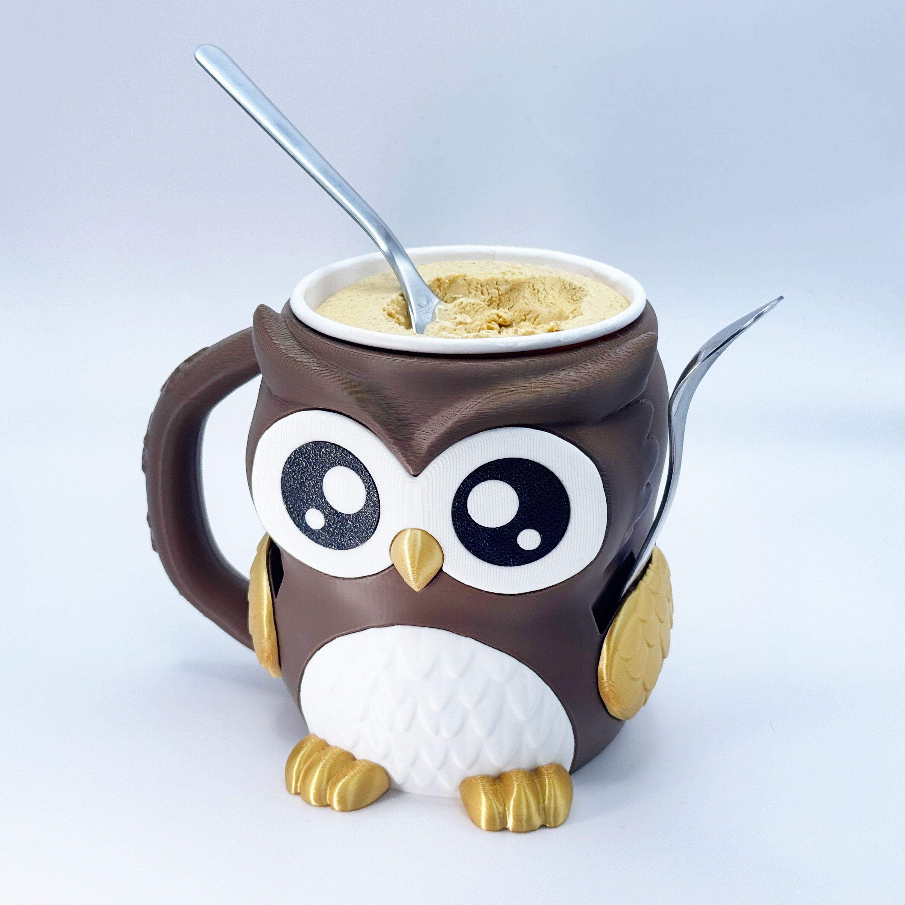 Owl Ice Cream Holder & Mug Buddy