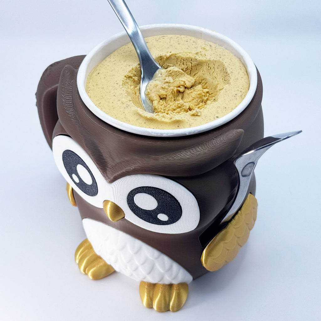 Owl Ice Cream Holder & Mug Buddy