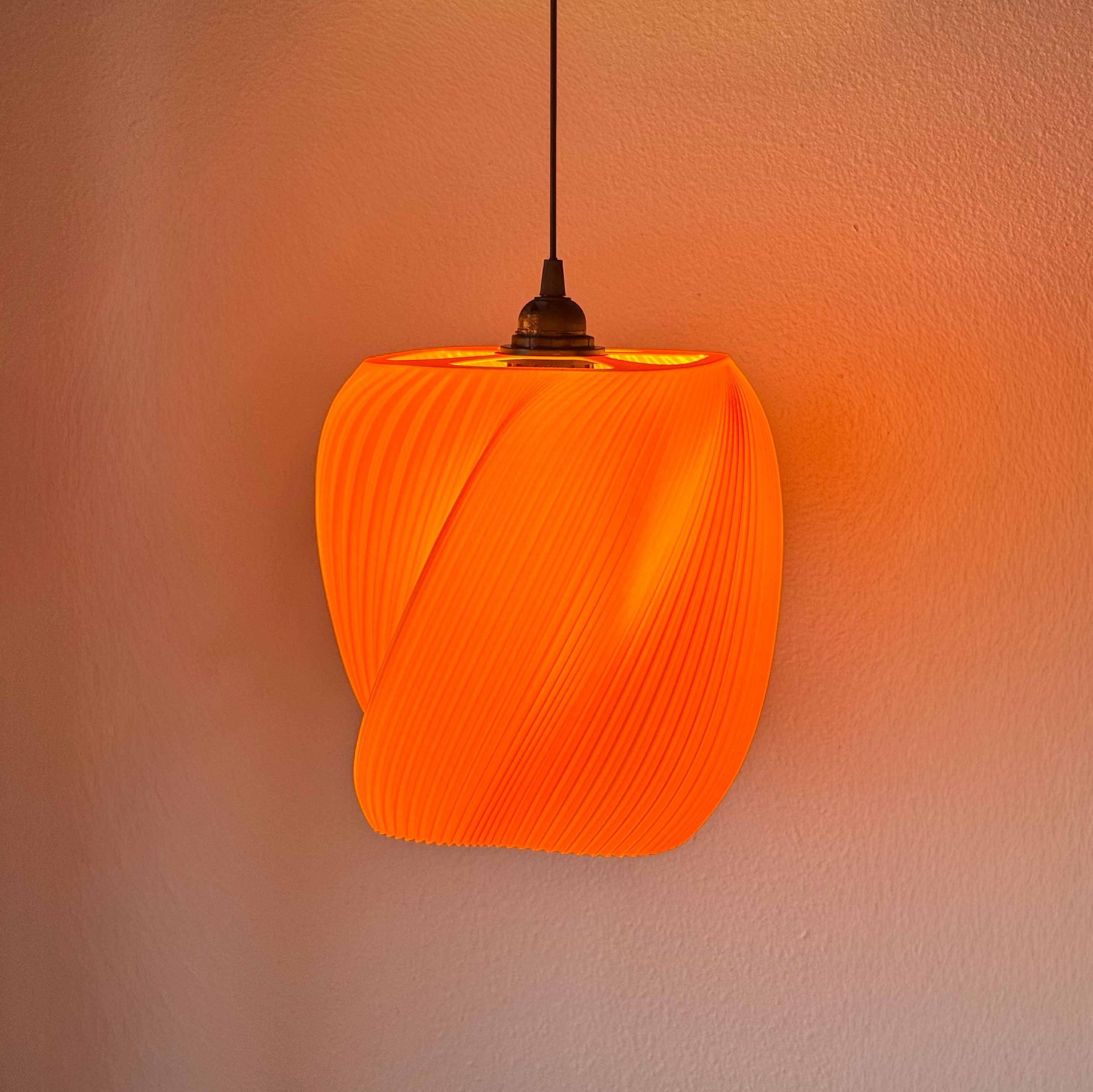 ARYZ Divide Pendant Light | Modern 3D Printed Plug-In Hanging Lamp