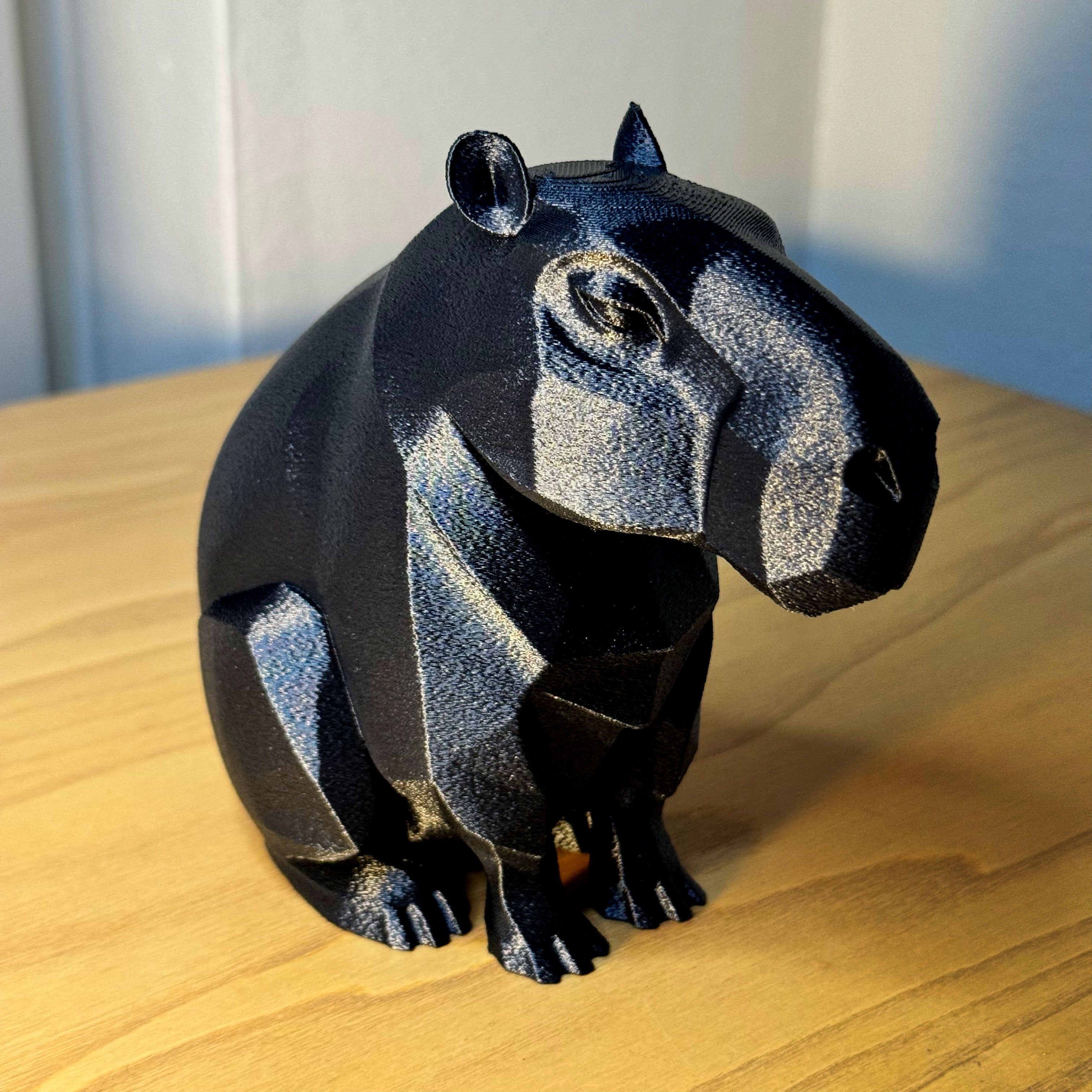Low-Poly Capybara Figurine