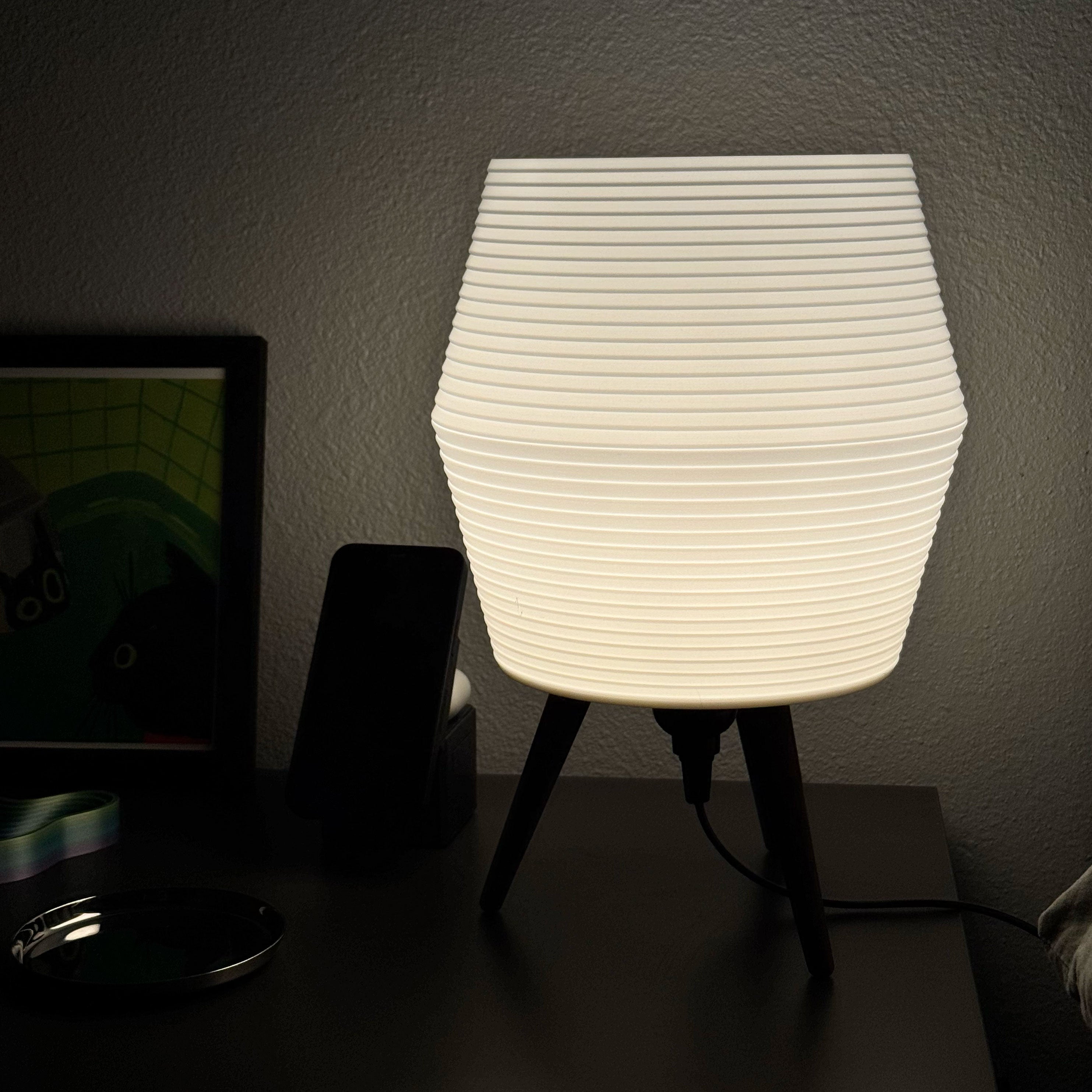 Kasa Japanese-Style Table Lamp with Tripod Legs