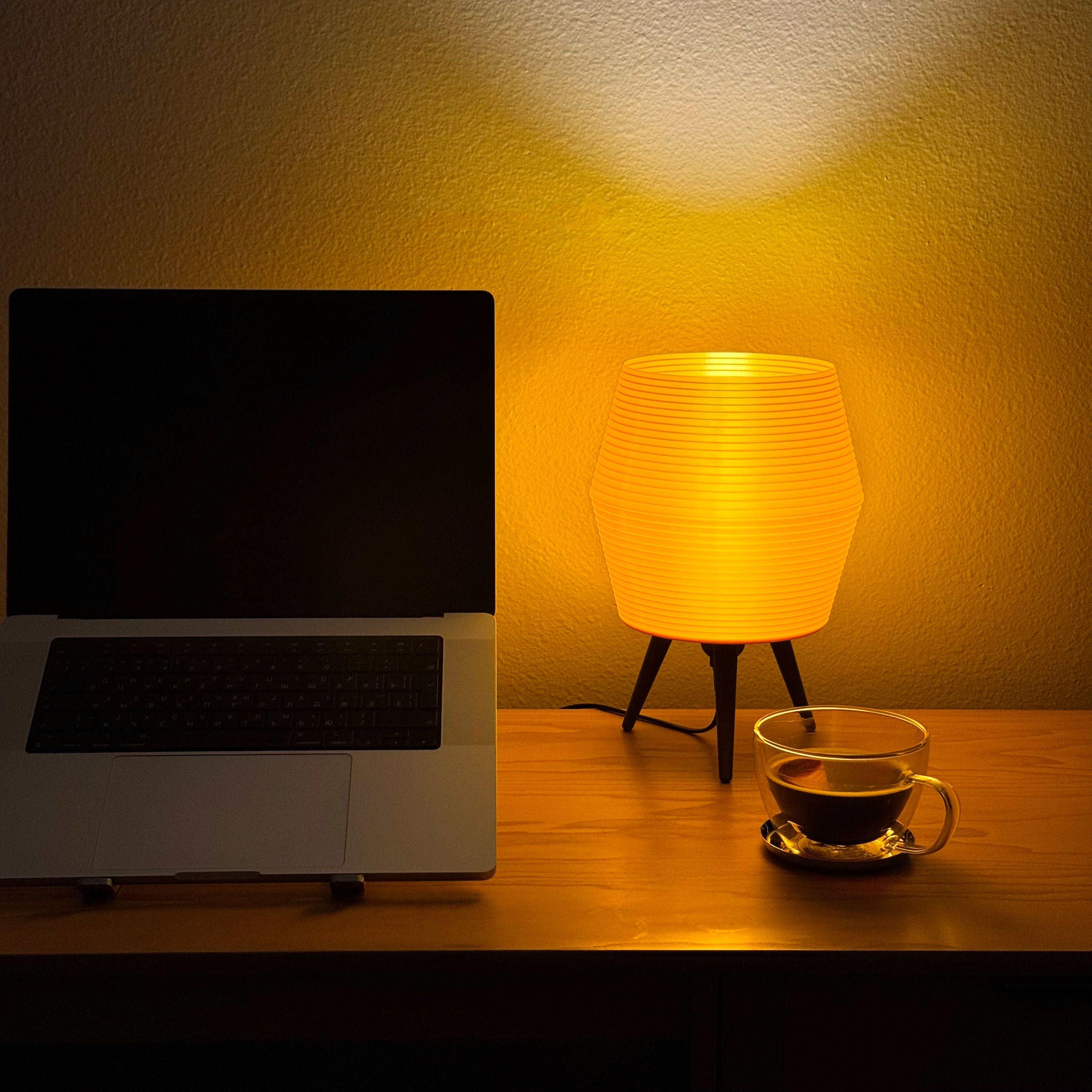 Kasa Japanese-Style Table Lamp with Tripod Legs