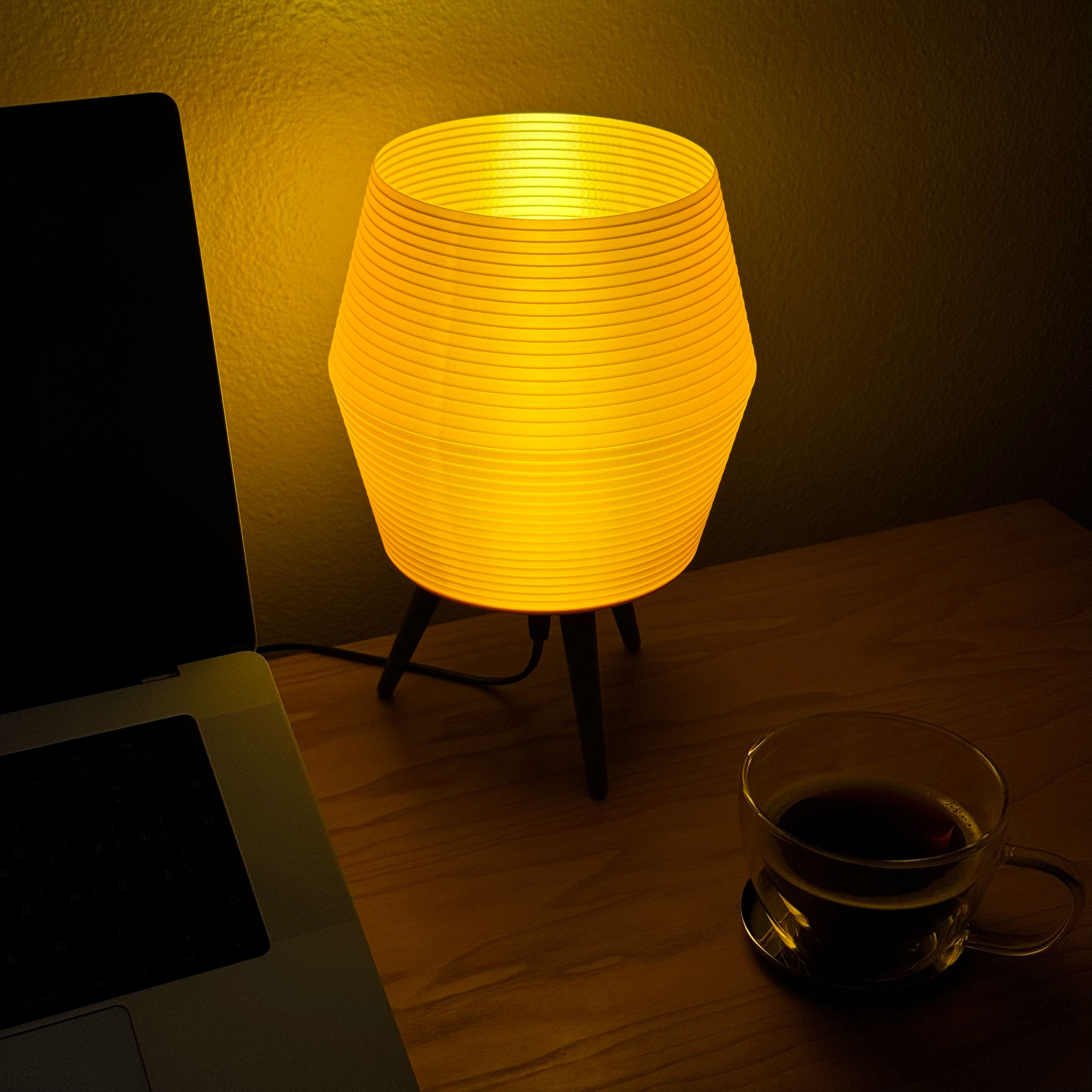 Kasa Japanese-Style Table Lamp with Tripod Legs