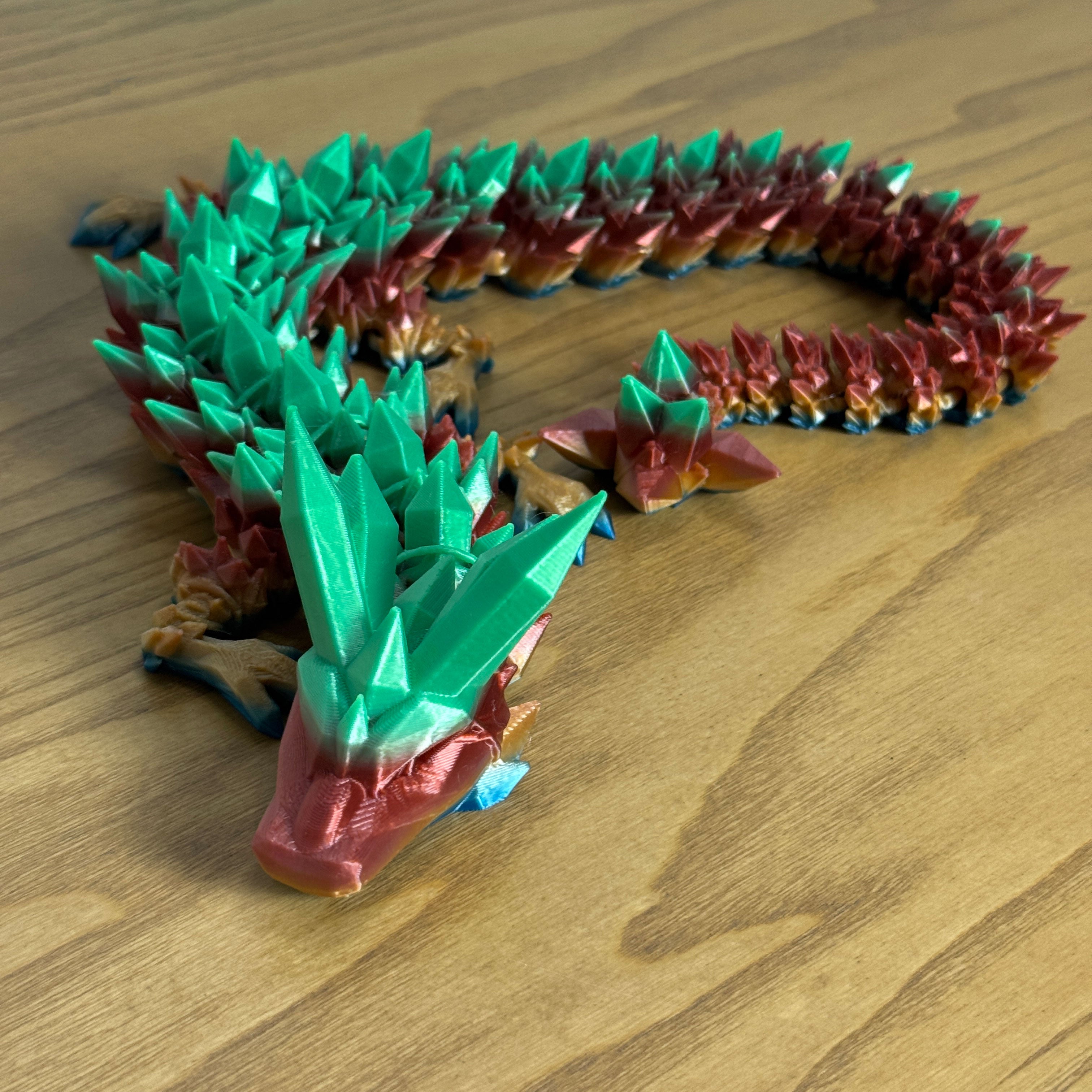 Large Articulated Crystal Dragon – 54 cm