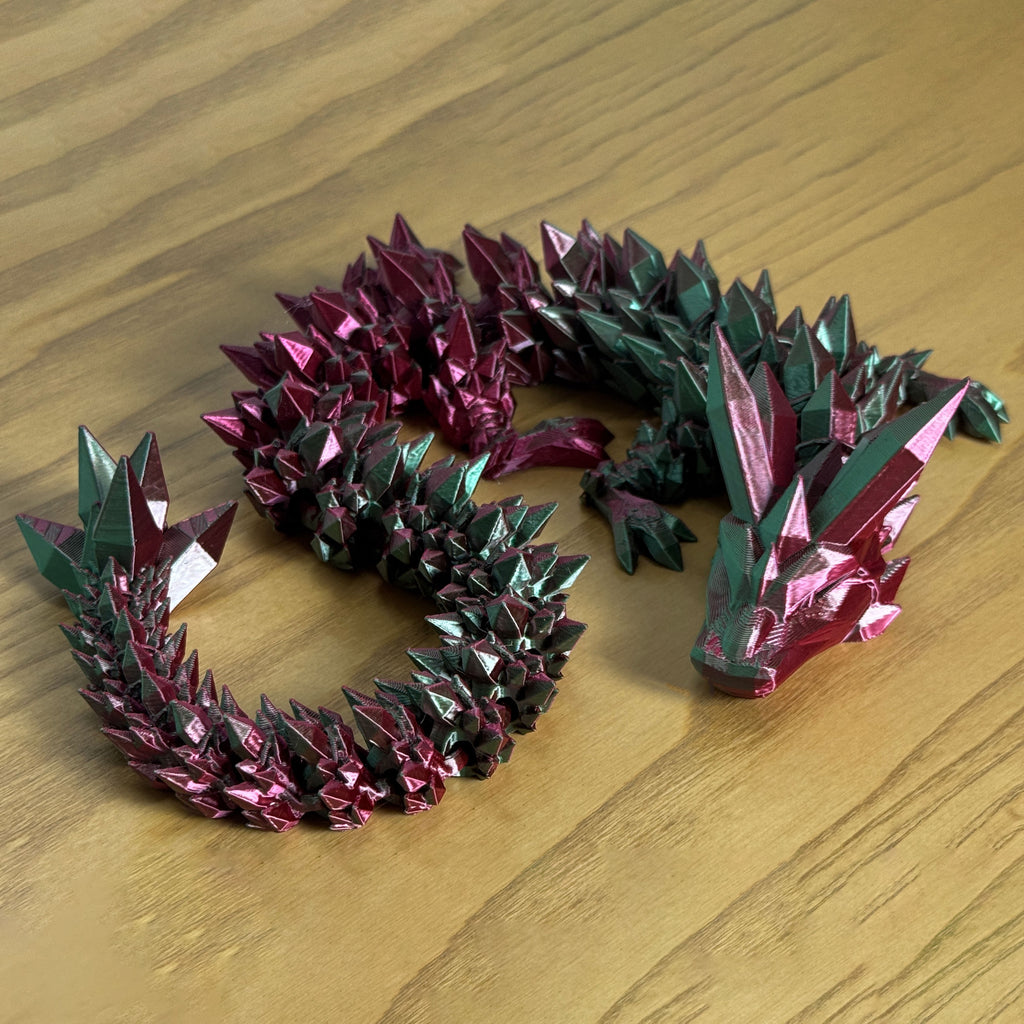 Large Articulated Crystal Dragon – 54 cm