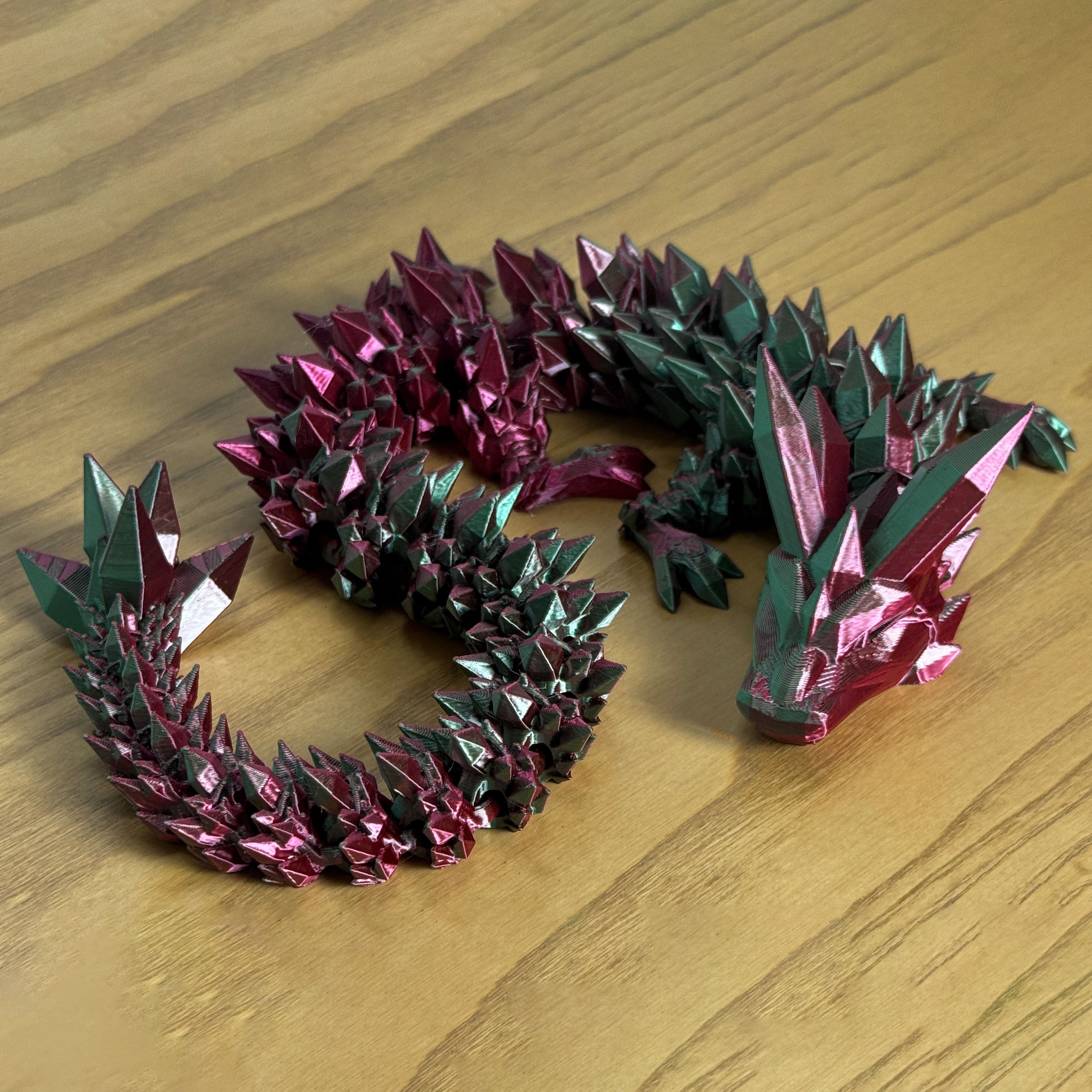 Large Articulated Crystal Dragon – 54 cm