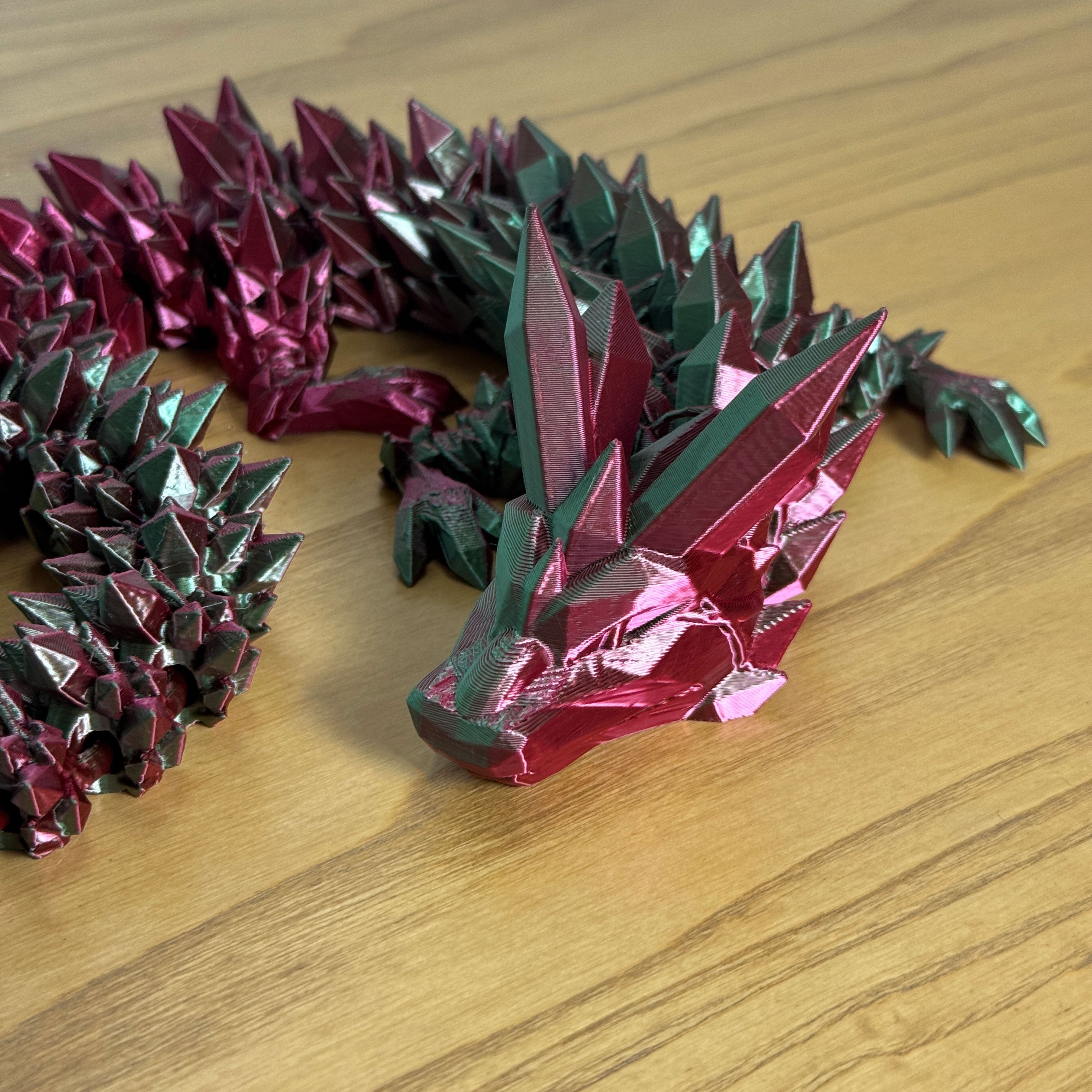 Large Articulated Crystal Dragon – 54 cm