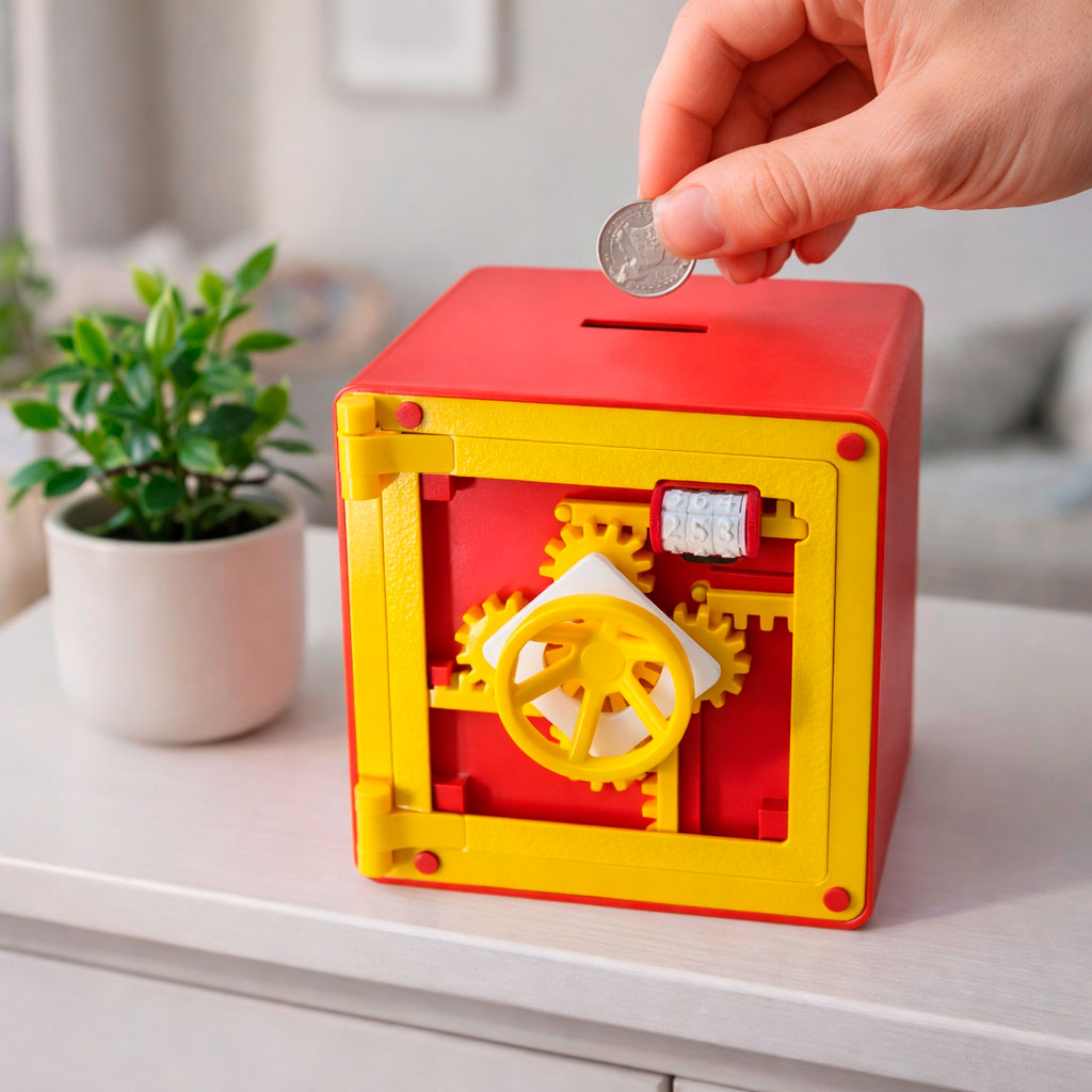 Mechanical Gear Piggy Bank