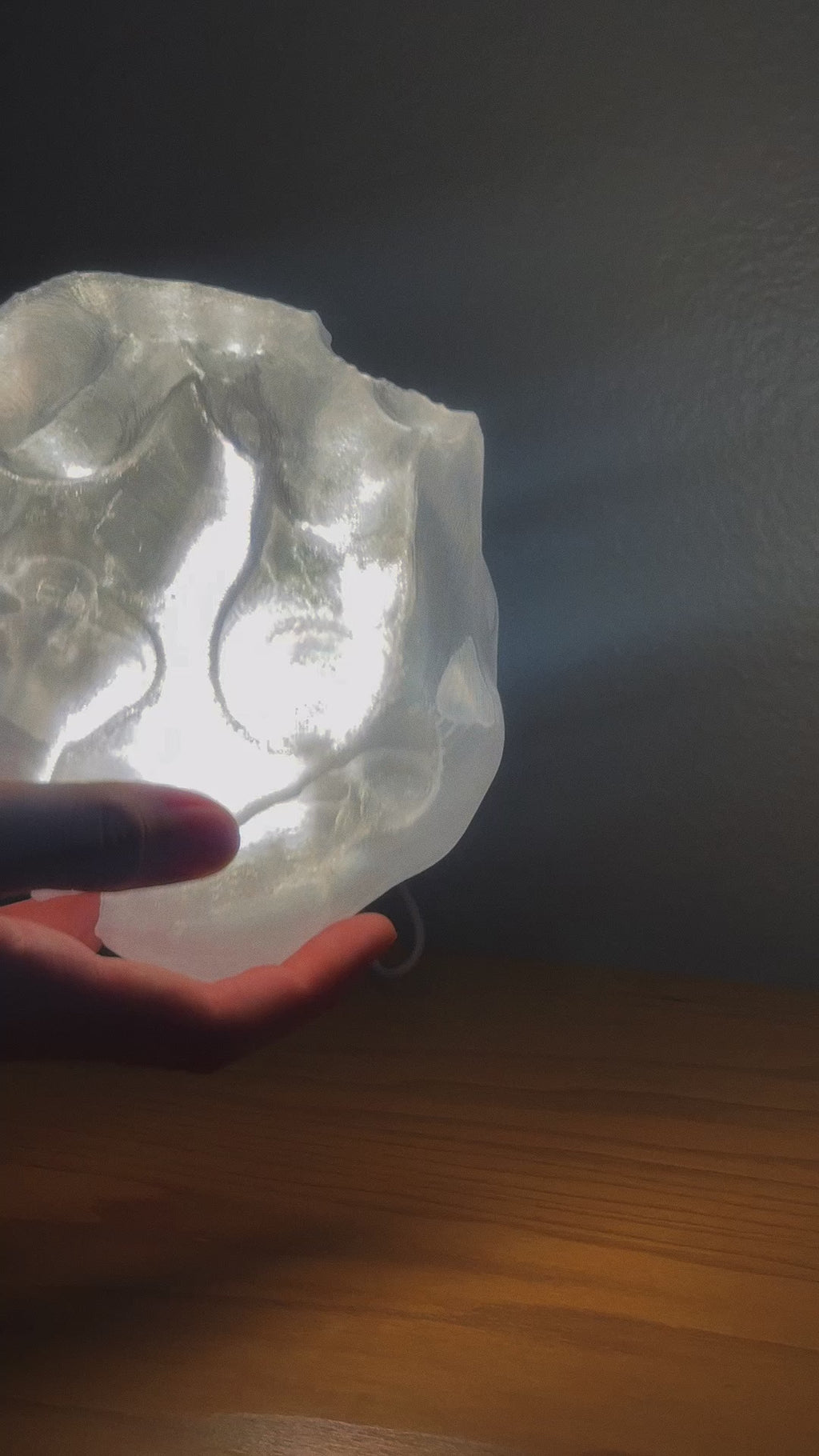 Melted Crystal Glow Lamp – Salt-Inspired Design